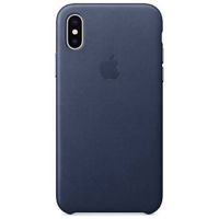 Apple Schwarzes Leder-Case Apple iPhone X - Midnight Blue