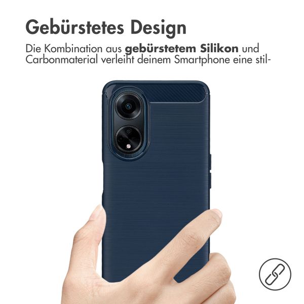 imoshion Brushed Back Cover für das Oppo A98 - Dunkelblau