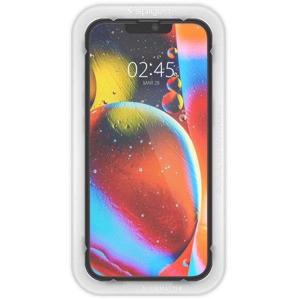 Spigen AlignMaster Full Cover Screen Protector 2-Pack für das Apple iPhone 13 / 13 Pro - Schwarz
