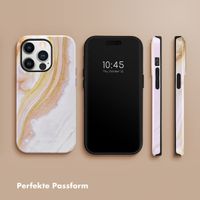 Selencia Vivid Tough Back Cover für das iPhone 14 Pro - Chic Marble Gold