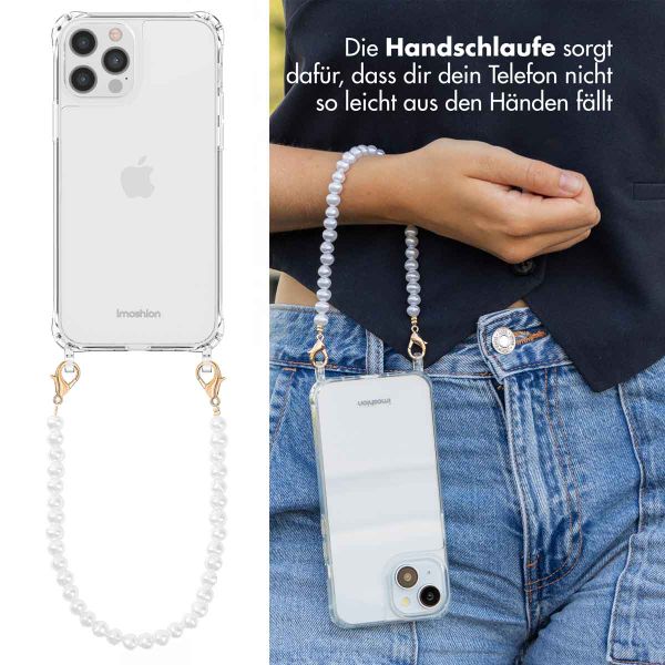 imoshion Back Cover mit Band + Armband für das iPhone 12 Pro Max  - Perlen