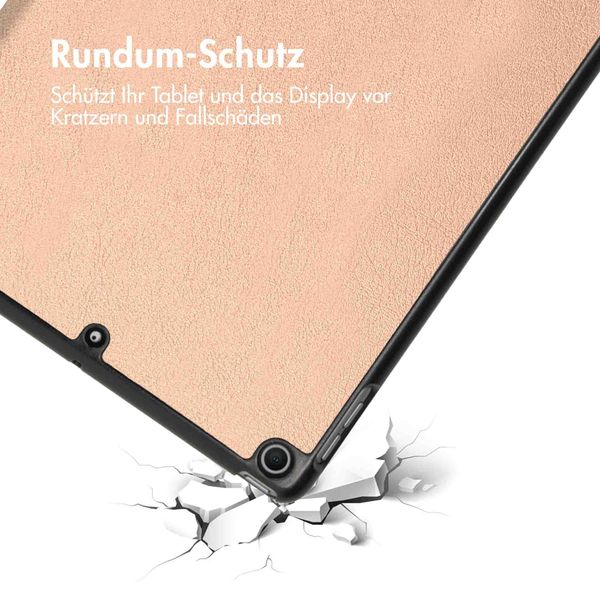 imoshion Trifold Klapphülle Gold iPad 9 (2021) 10.2 Zoll / iPad 8 (2020) 10.2 Zoll / iPad 7 (2019) 10.2 Zoll 