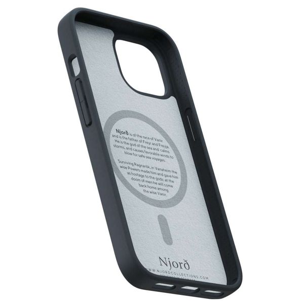 Njorð Collections Wildleder Comfort+ Case MagSafe für das iPhone 15 - Black