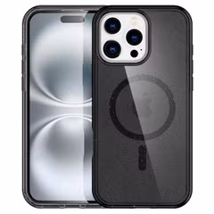 imoshion Sparkle Back Cover mit MagSafe Apple iPhone 16 Pro - Glitter Schwarz