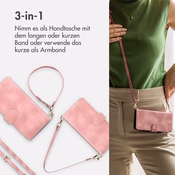 imoshion Klapphülle mit Kordel Samsung Galaxy S25 FE - Rosa