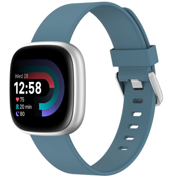 imoshion Silikonarmband für die Fitbit Versa (2) / Versa Lite - Größe L - Graublau