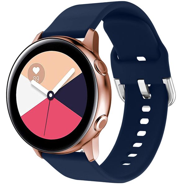 imoshion Silikonband für die Samsung Galaxy Watch 40/42mm / Active 2 42/44mm - Dunkelblau