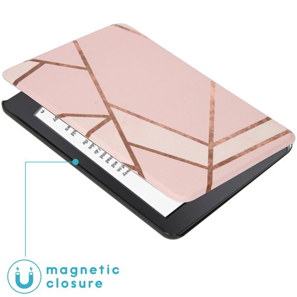 imoshion Design Slim Hard Case Klapphülle Amazon Kindle Paperwhite 4 - Pink Graphic