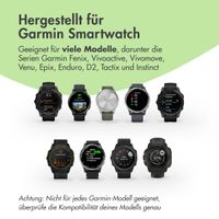 imoshion Ladestation für die Garmin Smartwatch | USB-A-Ladekabel - 0,5 Meter - Schwarz