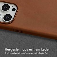 Accezz Vintage Leather Magsafe Backcover Apple iPhone 15 Pro Max - Tabacco Cognac