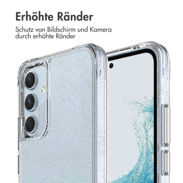 imoshion Glitzer Back Cover für das Samsung Galaxy A54 (5G) - Silber