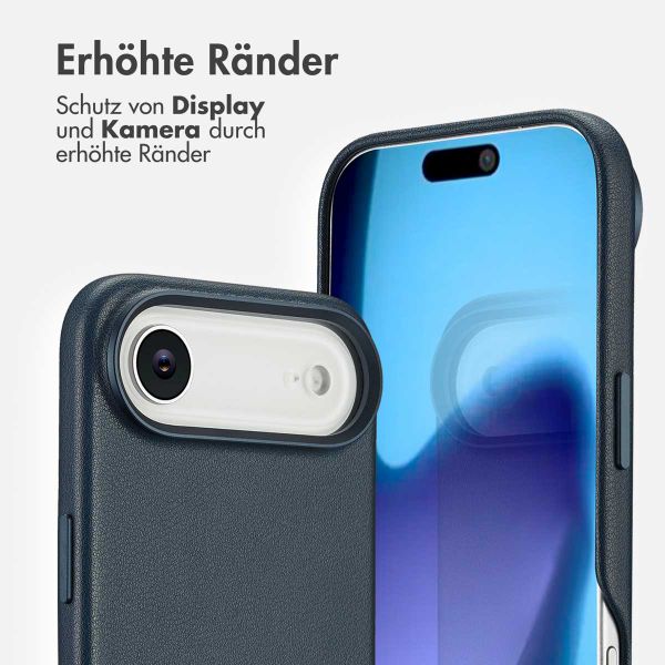 Accezz MagSafe Leather Backcover Apple iPhone Air - Nightfall Blue