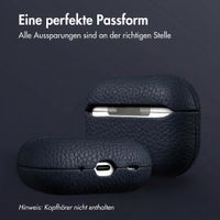 Accezz Echtleder Case  Apple AirPods Pro 2 - Dunkelblau