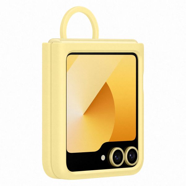 Samsung Original Silikon Cover Ring Samsung Galaxy Z Flip 6 / Flip 7 FE - Yellow
