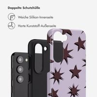 Selencia Vivid Back Cover Samsung Galaxy S23 - Stars Plum Lilac