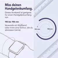 Apple Geflochtenes Solo Loop für  Apple Watch | 44/45/46/49 mm - Größe 11 - Light Blue