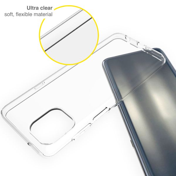 Accezz TPU Clear Cover für das Motorola Edge 20 Lite - Transparent