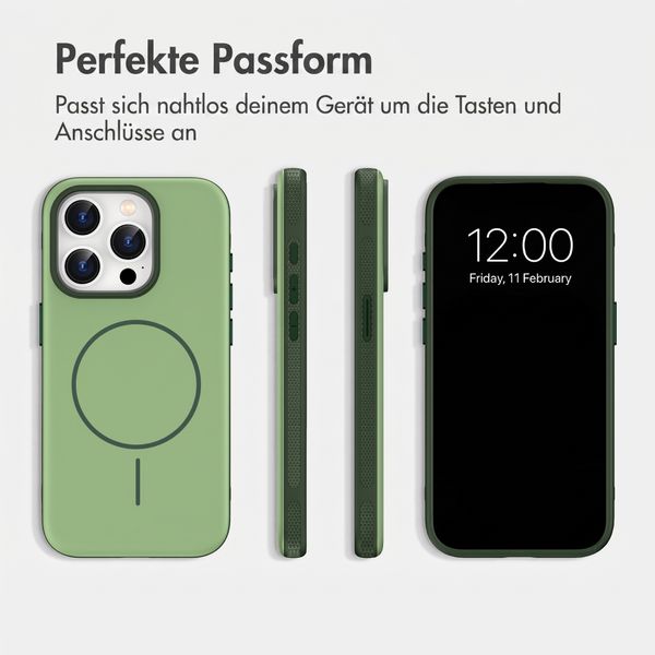 imoshion Color Backcover mit Thin MagSafe Ring Apple iPhone 15 Pro - Dunkelgrün