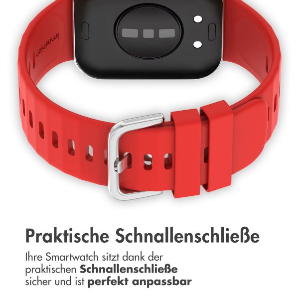 imoshion Silikonband für das  Huawei Watch Fit 3 - Rot
