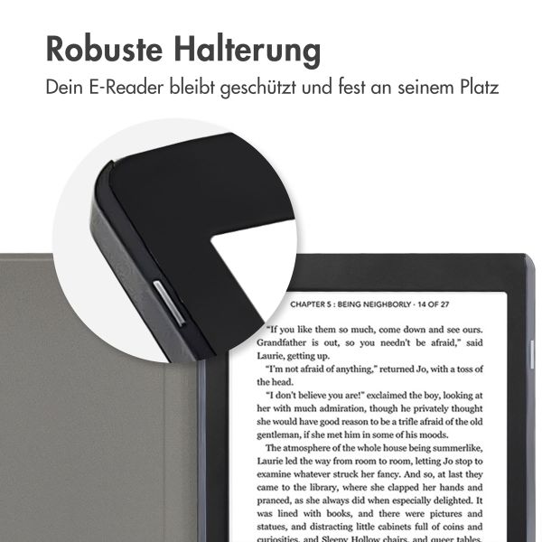 imoshion Design Slim Hard Case Klapphülle Kobo Nia - Bordeaux Graphic