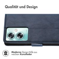 imoshion Luxuriöse Klapphülle Oppo A79 - Dunkelblau