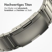 Accezz Mattes Titanstahlarmband -   Garmin 26 mm Anschluss - Titanium