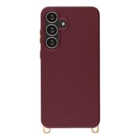 Selencia Rivièra Backcover mit MagSafe mit abnehmbaren Haken Samsung Galaxy S25 FE - Bold Burgundy