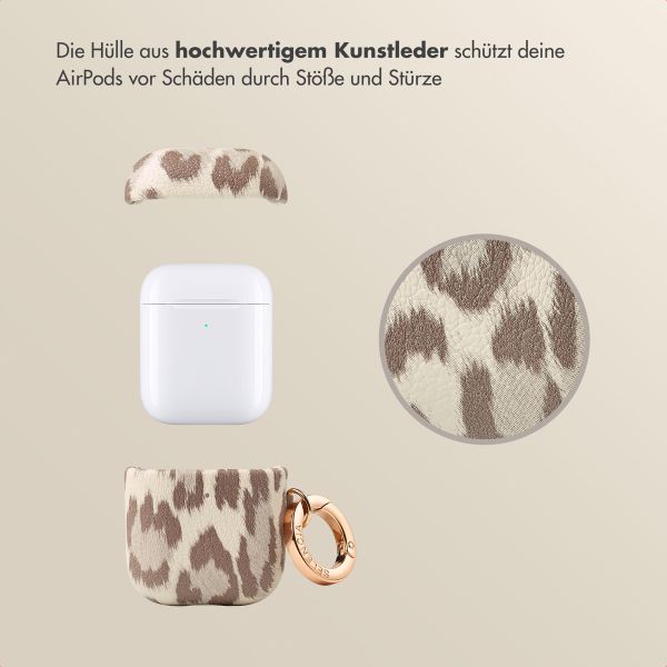 Selencia Sabi Case Apple AirPods 1 / 2 - Leopardenmuster - Soft Ivory