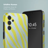 Selencia Vivid Back Cover Samsung Galaxy A15 (5G) - Zebra Winter Sky Titanium Yellow