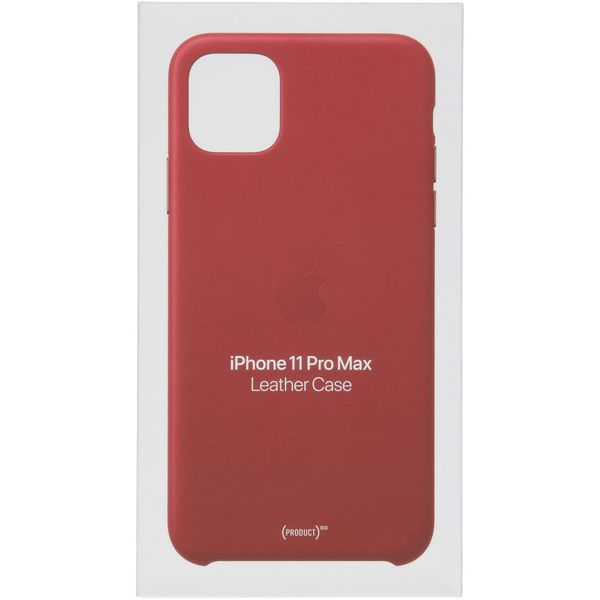 Apple Leder-Case Rot für das Apple iPhone 11 Pro Max