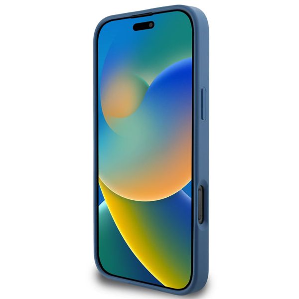 Guess 4G Metal Logo Back Cover MagSafe Apple iPhone 16 Pro Max - Blau