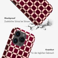 Selencia Vivid Rückabdeckung mit MagSafe Apple iPhone 15 Pro - Check This Burgundy
