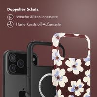 Selencia Vivid Rückabdeckung mit MagSafe Apple iPhone 18 Pro / 17 Pro - Choco Flower Pop