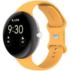 imoshion Silikon-Armband⁺ für  Google Pixel Watch 3 / 4 (45 mm) - Größe S - Gelb