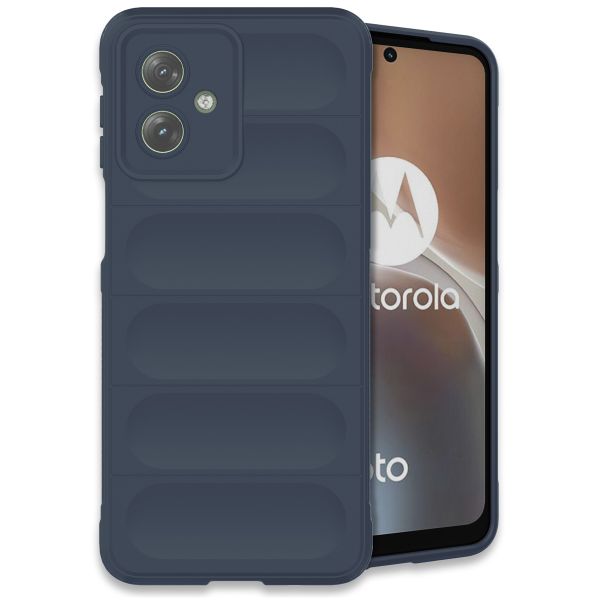 imoshion EasyGrip Back Cover für das Motorola Moto G54 - Dunkelblau