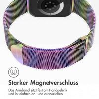 imoshion Magnetisches Milanaise Armband für das  Apple Watch Series 1 - 9 / SE (38/40/41 mm) | Series 10 / 11 (42 mm) - Größe M - Colorful