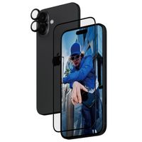 PanzerGlass 2-in-1 pack - Ultra-Wide Fit Anti-Bacterial Displayschutz incl. applicator + Camera Protector für das iPhone 16 Plus