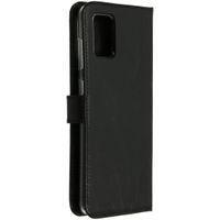 Selencia Echtleder Klapphülle Samsung Galaxy A71 - Schwarz