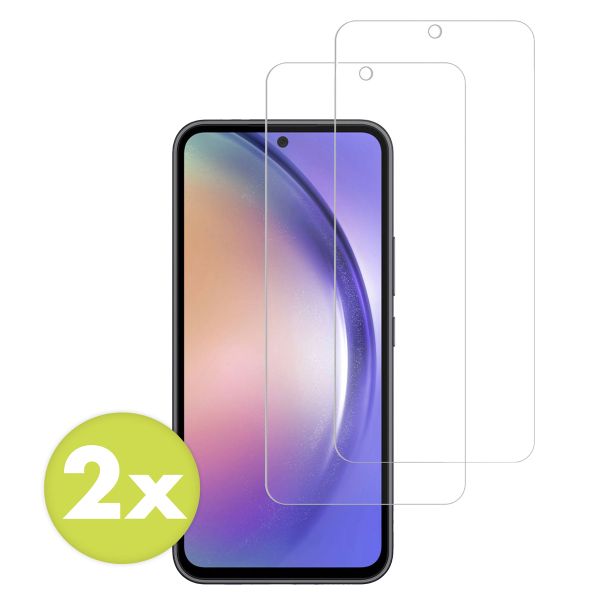 Accezz Screen Protector aus gehärtetem Glas 2-Pack für das Samsung Galaxy A54 / S23 FE