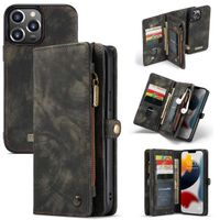 CaseMe Luxuriöse 2-in-1-Portemonnaie-Klapphülle Leder iPhone 13 Pro Max