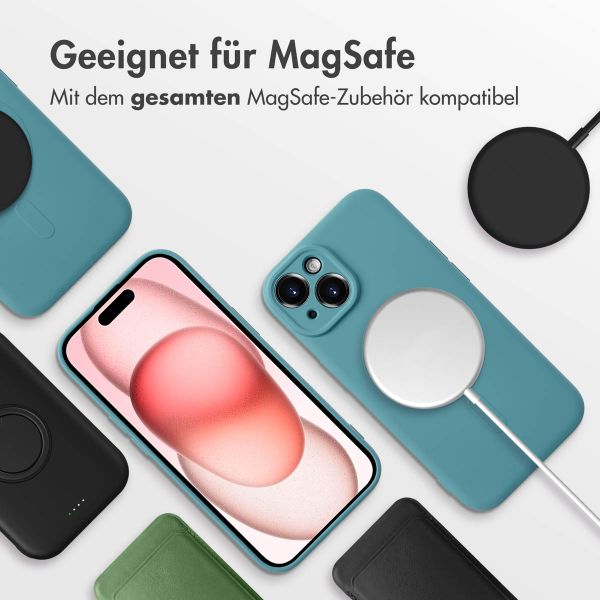 imoshion Color Back Cover mit MagSafe für das iPhone 15 - Smoke Green