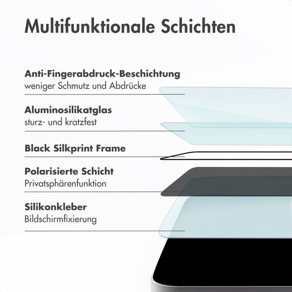 Accezz Sichtschutz-Schutzglas mit Applikator Samsung Galaxy S24 / S25
