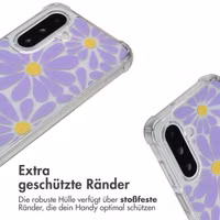 imoshion Design Hülle mit Band Samsung Galaxy A26 - Tropical Violet Flowers Connect