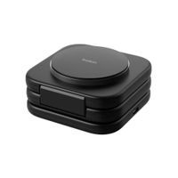 Belkin 3-in-1 magnetische kabellose Reiseladestation mit Qi2 15 W - Schwarz