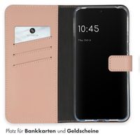 Selencia Echtleder Klapphülle für das Google Pixel 8 Pro - Dusty Pink