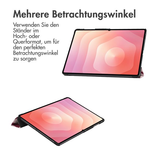 imoshion Design Trifold Klaphülle Samsung Galaxy Tab S11 Ultra - Bloom Love Blush