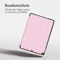 imoshion Design Trifold Klaphülle Apple iPad 9 (2021) 10.2 Zoll / iPad 8 (2020) 10.2 Zoll / iPad 7 (2019) 10.2 Zoll - Happy Dots