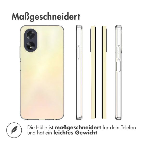 Accezz TPU Clear Cover für das Oppo A18 / Oppo A38 - Transparent