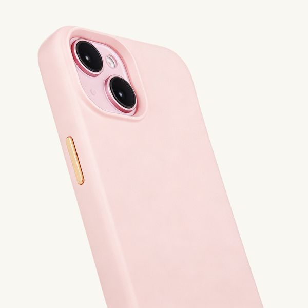 Selencia Rivièra Backcover mit MagSafe mit abnehmbaren Haken Apple iPhone 15 - Sorbet Pink