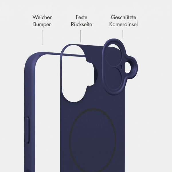 Accezz Grip Backcover mit MagSafe Apple iPhone 17 - Dunkelblau